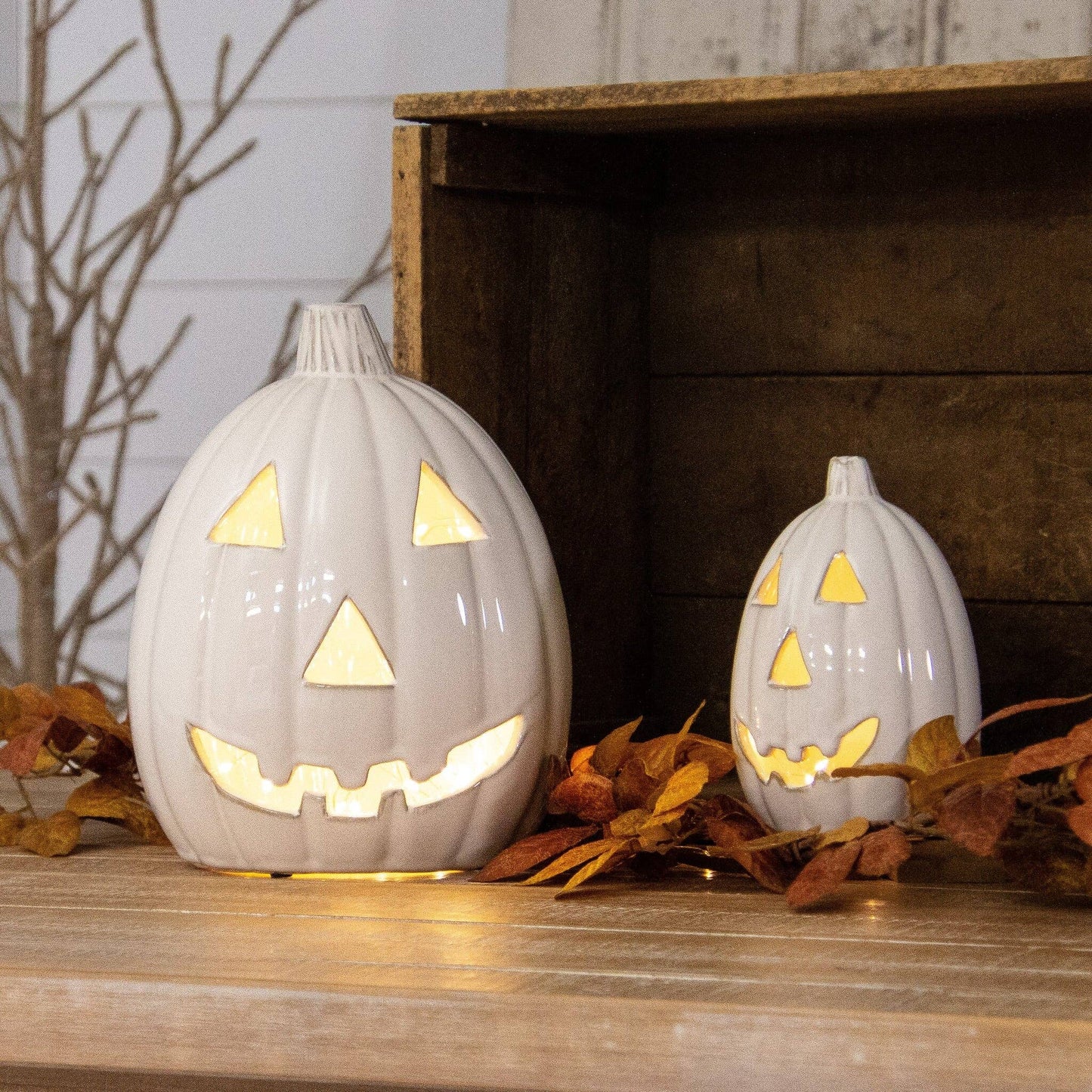 Glazed Ceramic Jack-o’-lantern