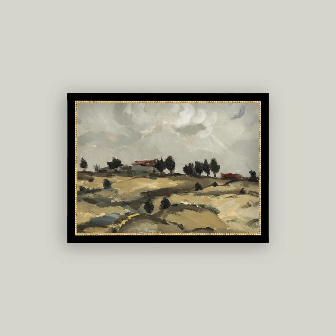 Hillside Home Framed Art