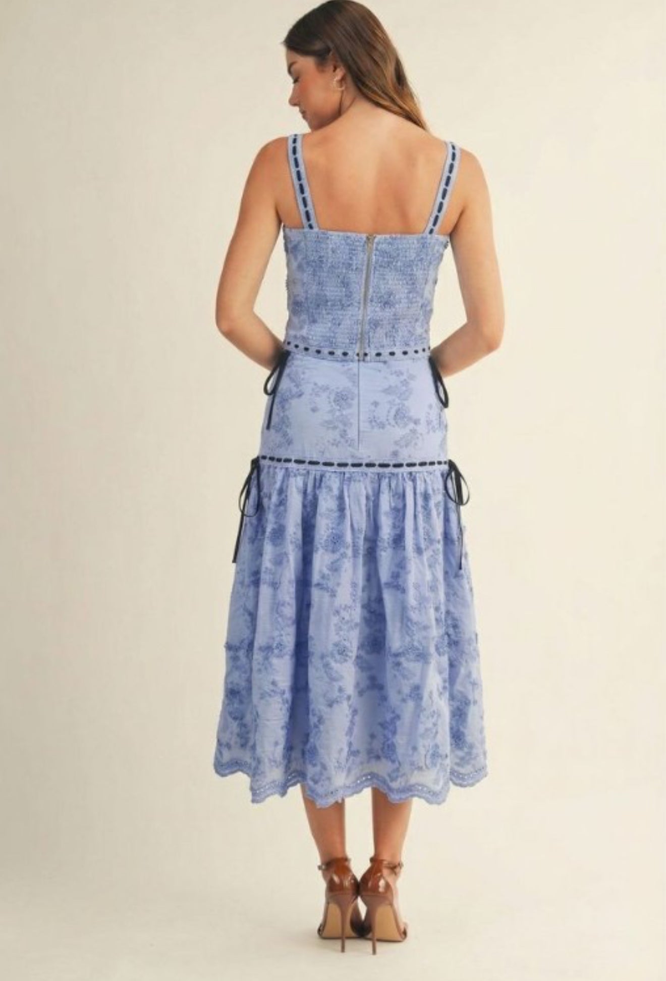 Rosette Floral Midi Set