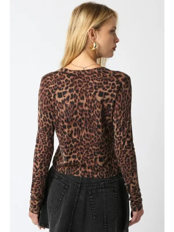 Valentina Leopard Cardigan