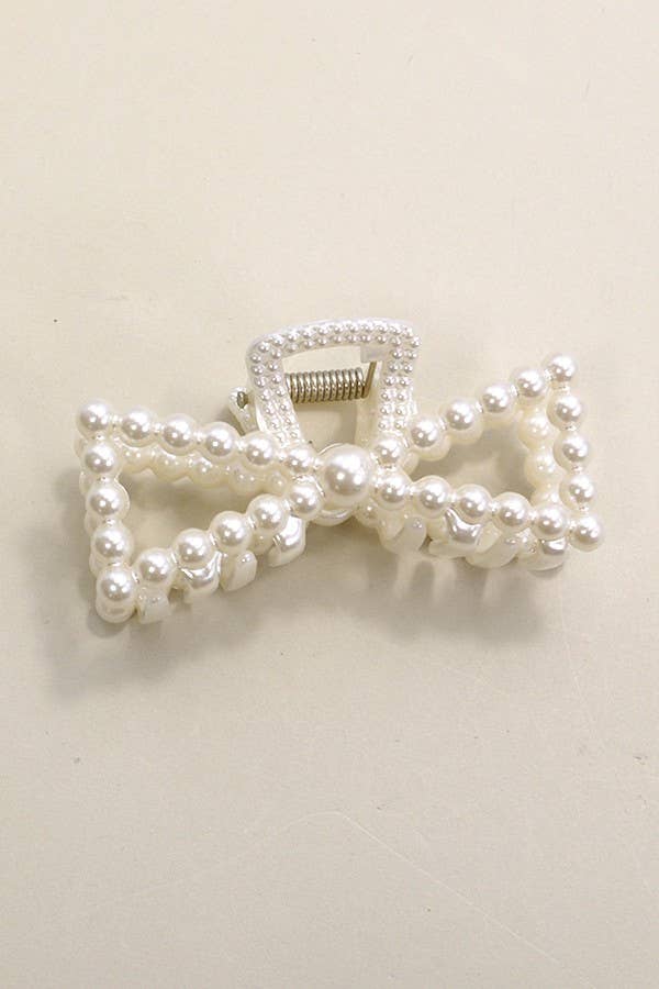 Pearl Bow Clip