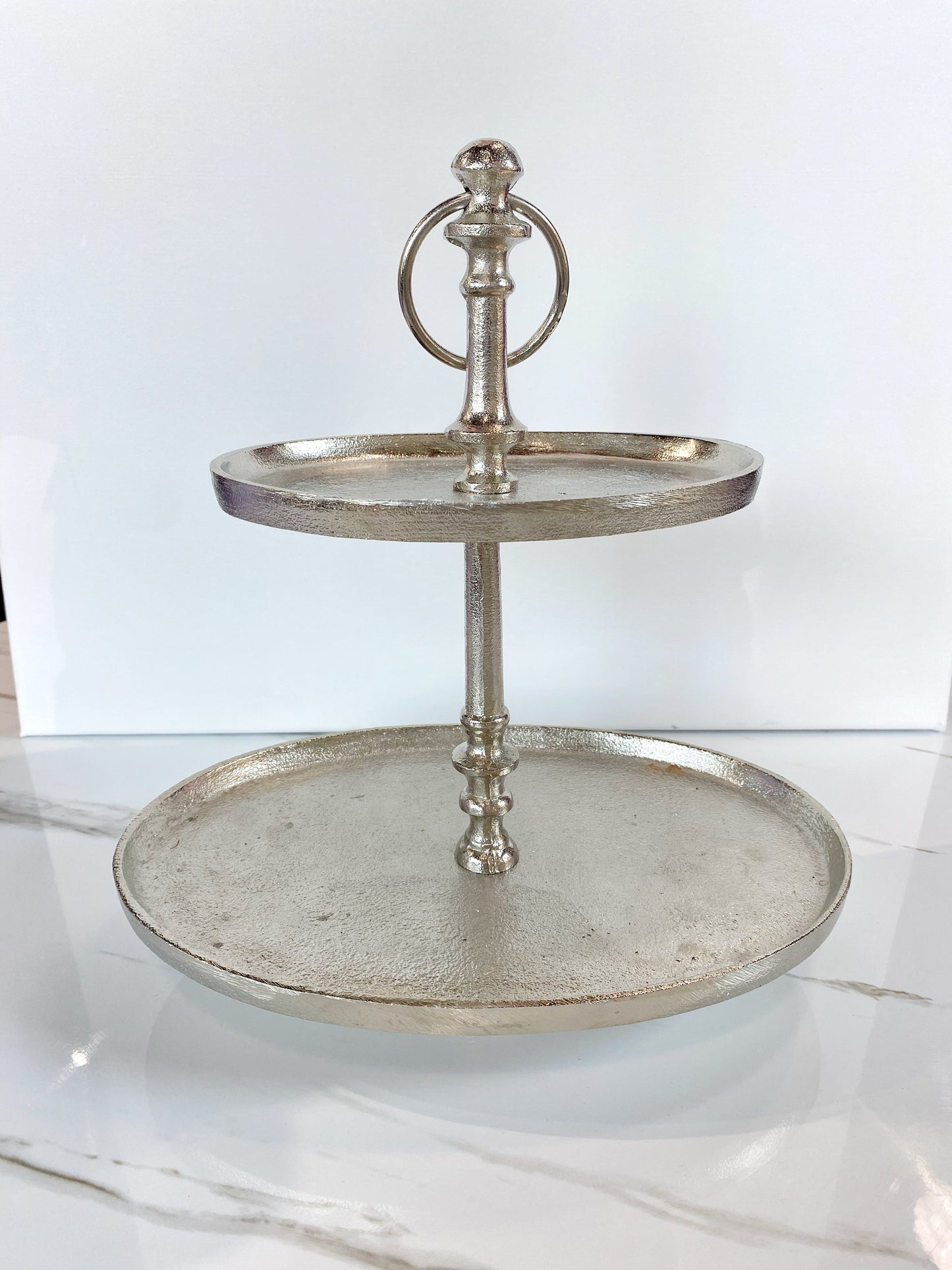 Two Tier Pewter Tray