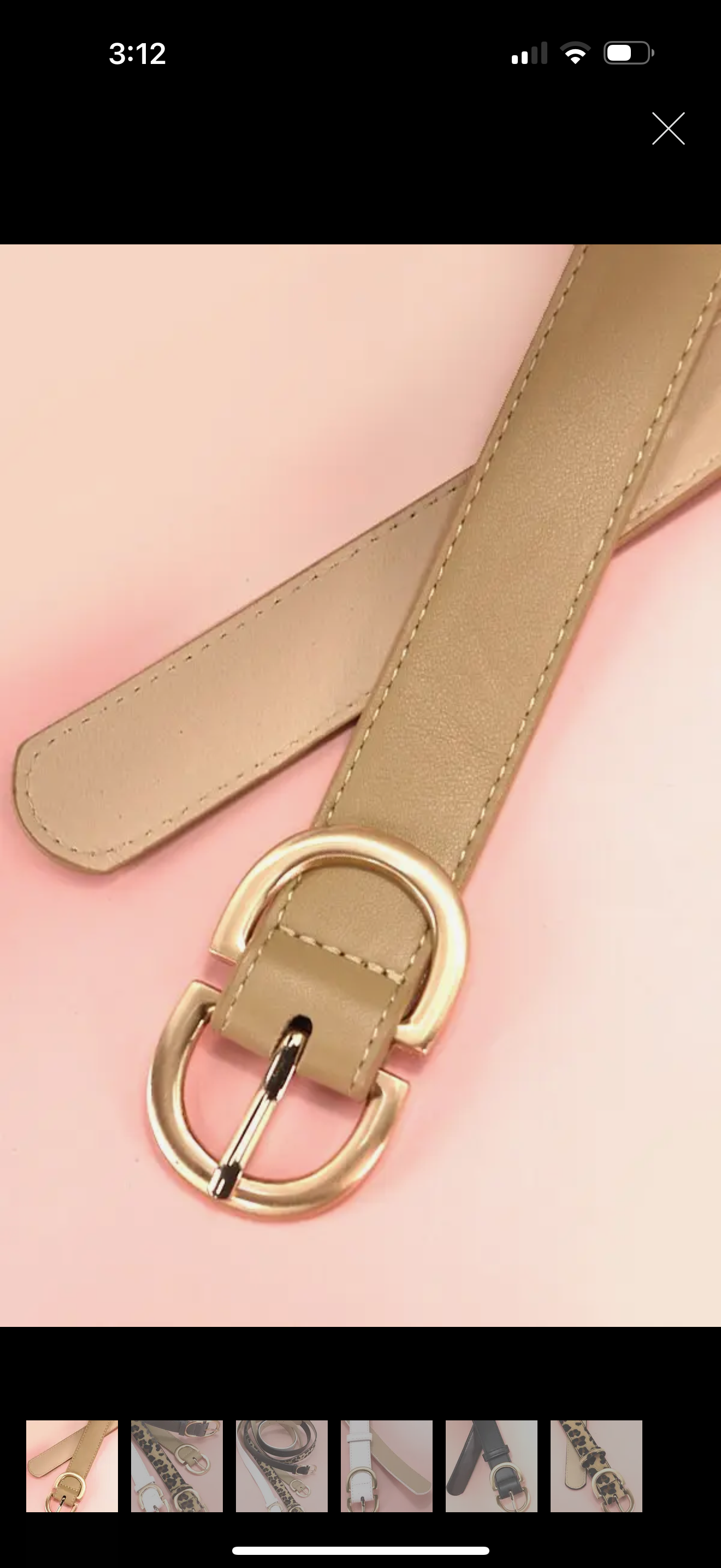 Double D Buckle Belt