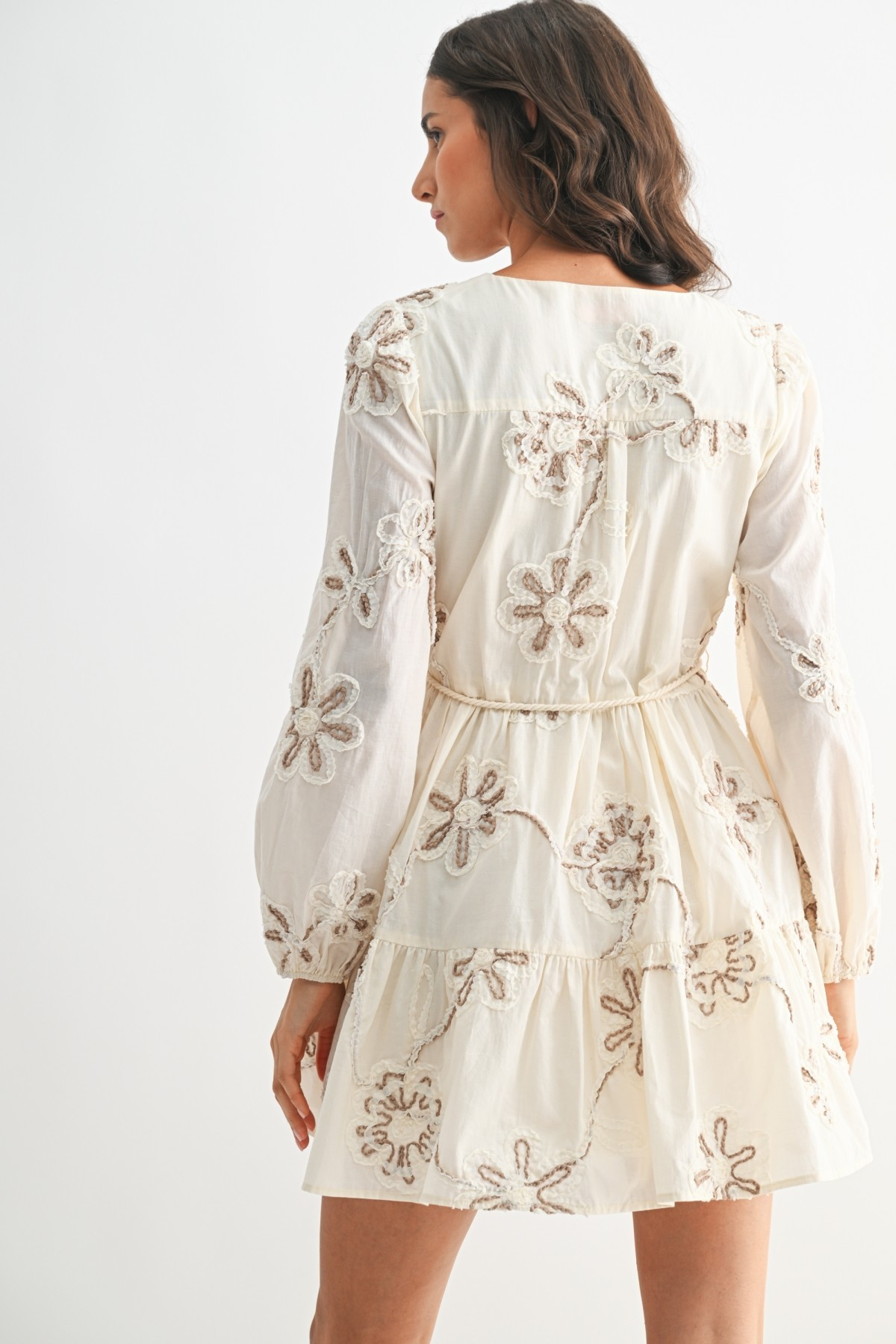 Joie Embroidered Floral Dress