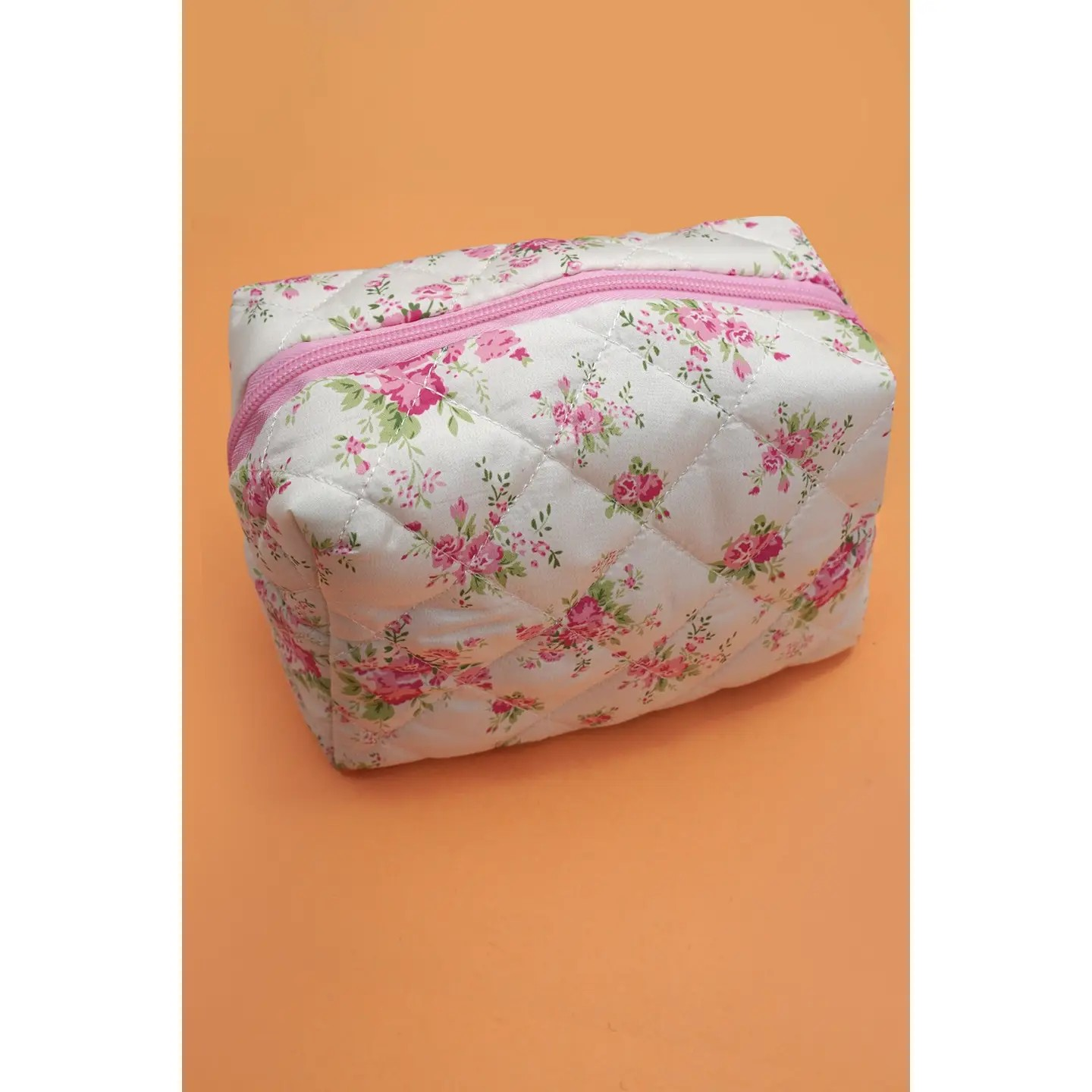 Toile Floral Cosmetic Bag