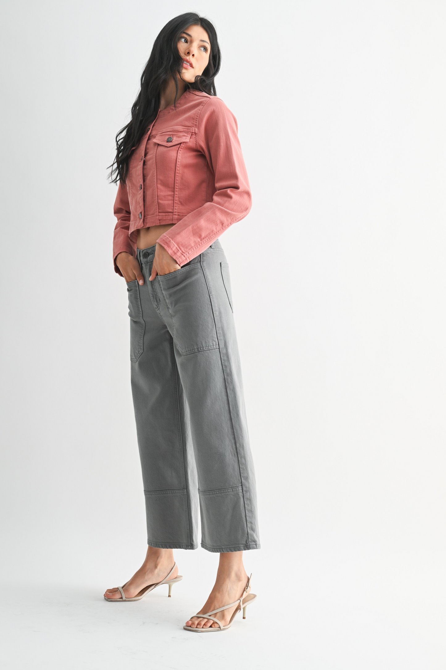 JBD High Rise Gray Jeans