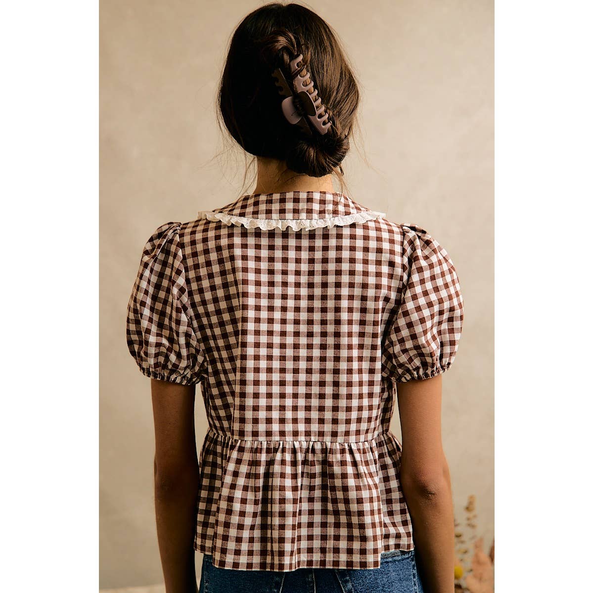 Pellegrino Gingham Blouse