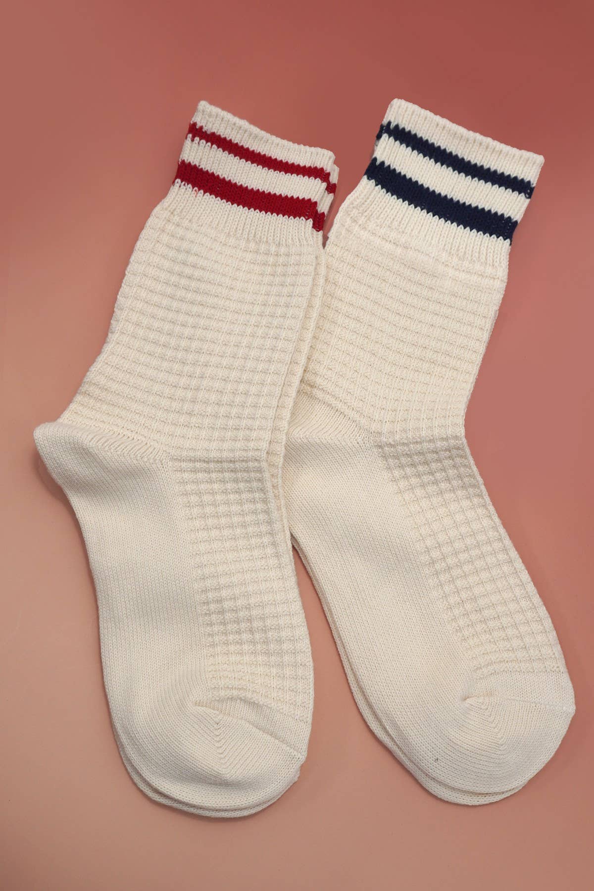 Waffle Stripe Socks
