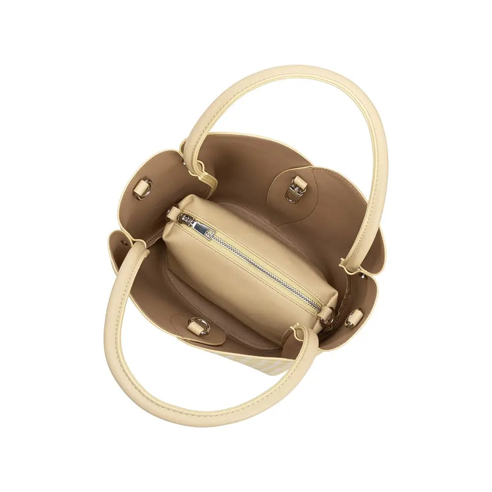 Gingham Tulip Handbag