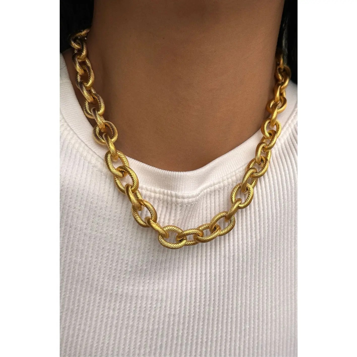 Chunky Gold Chain Necklace
