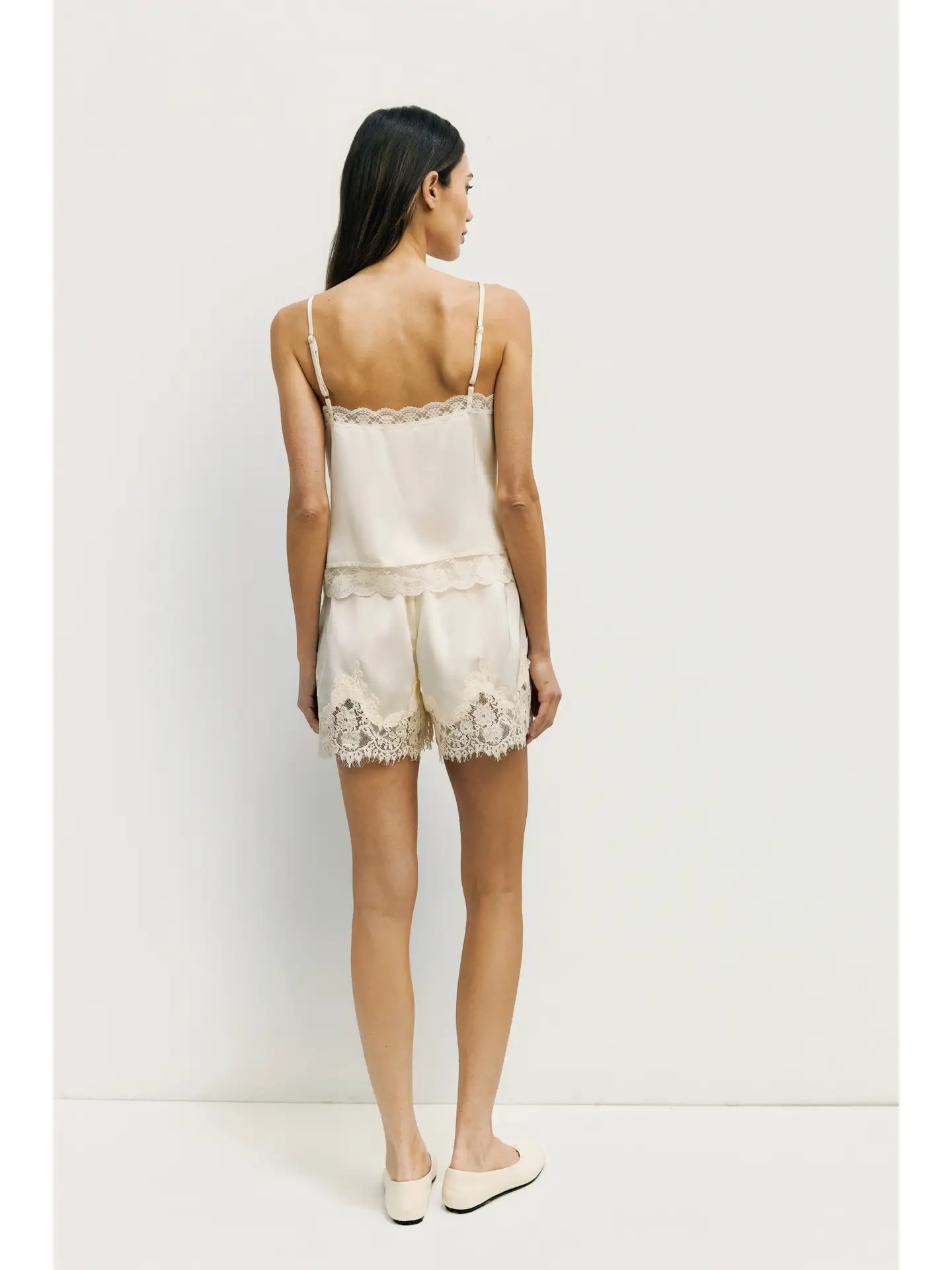Sera Satin Lace Shorts