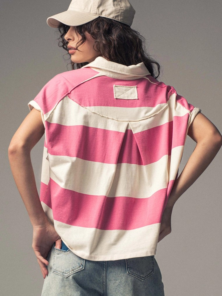 Boston Bold Stripe Polo