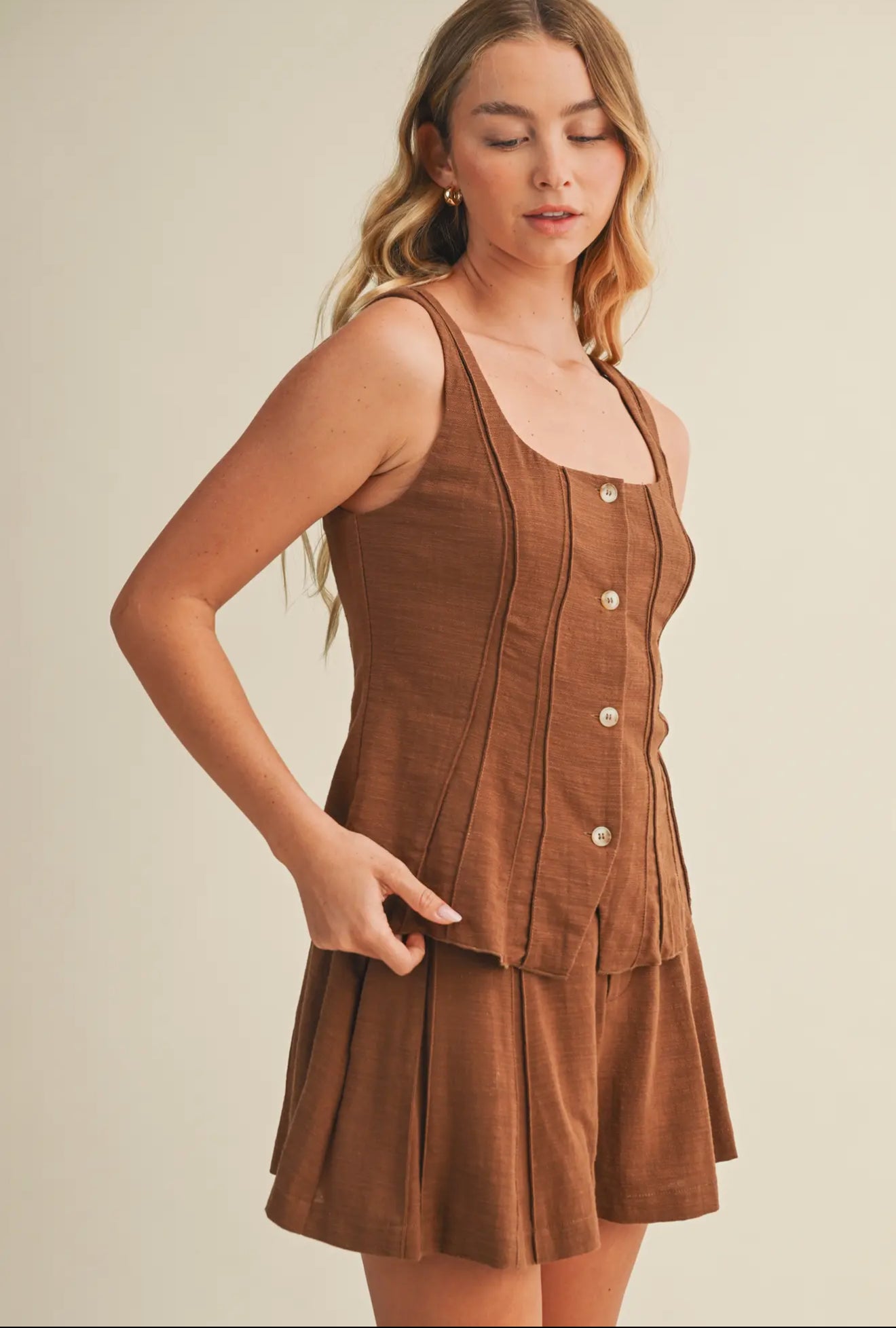 Shara Pintuck Vest