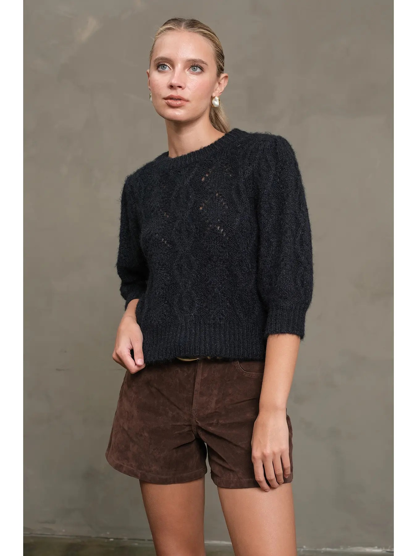 Greer Pointelle Sweater