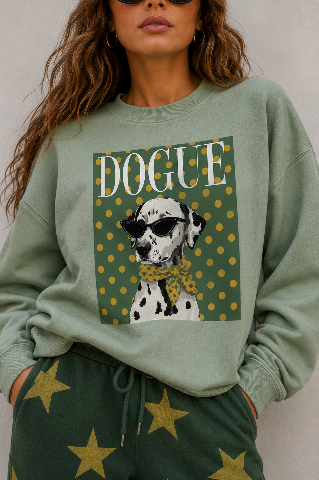 Dogue Dalmation Graphic Sweatshirt