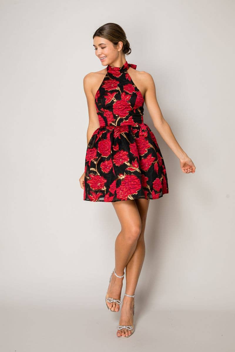Suki Jacquard Mini Dress