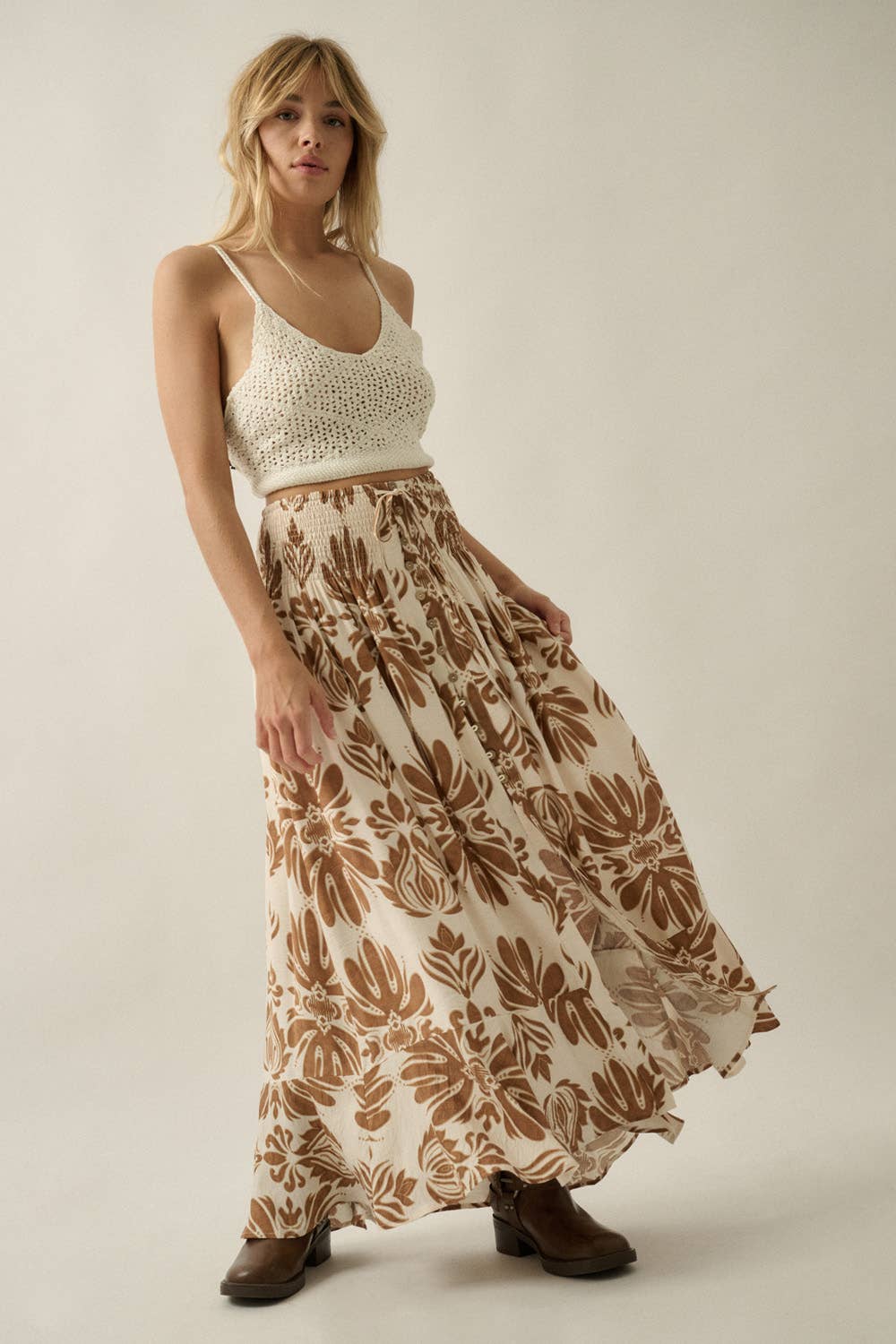 Isla Floral Maxi Skirt
