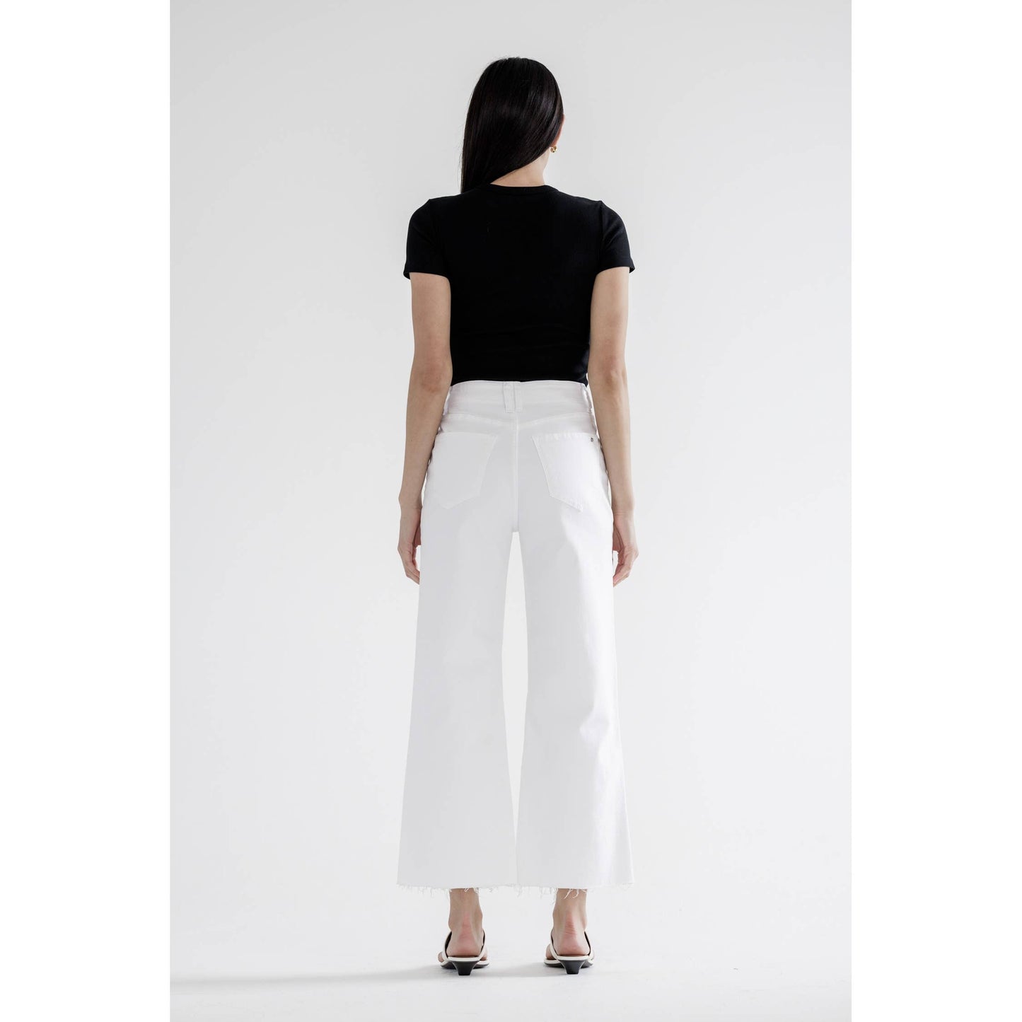 Lubec Cropped Wide Leg Jeans