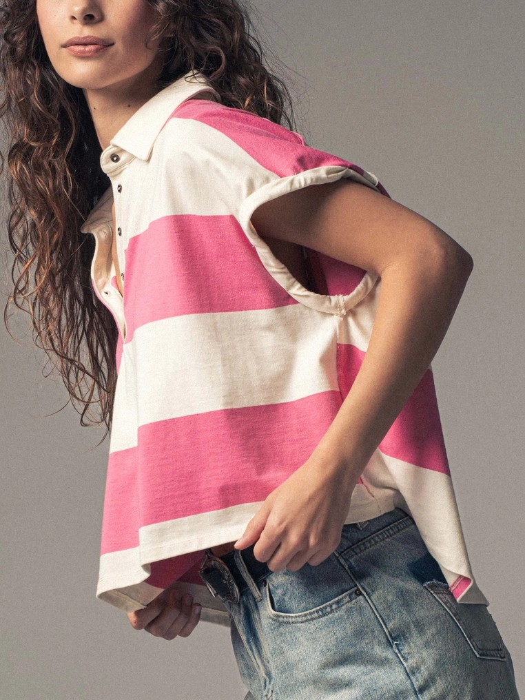 Boston Bold Stripe Polo