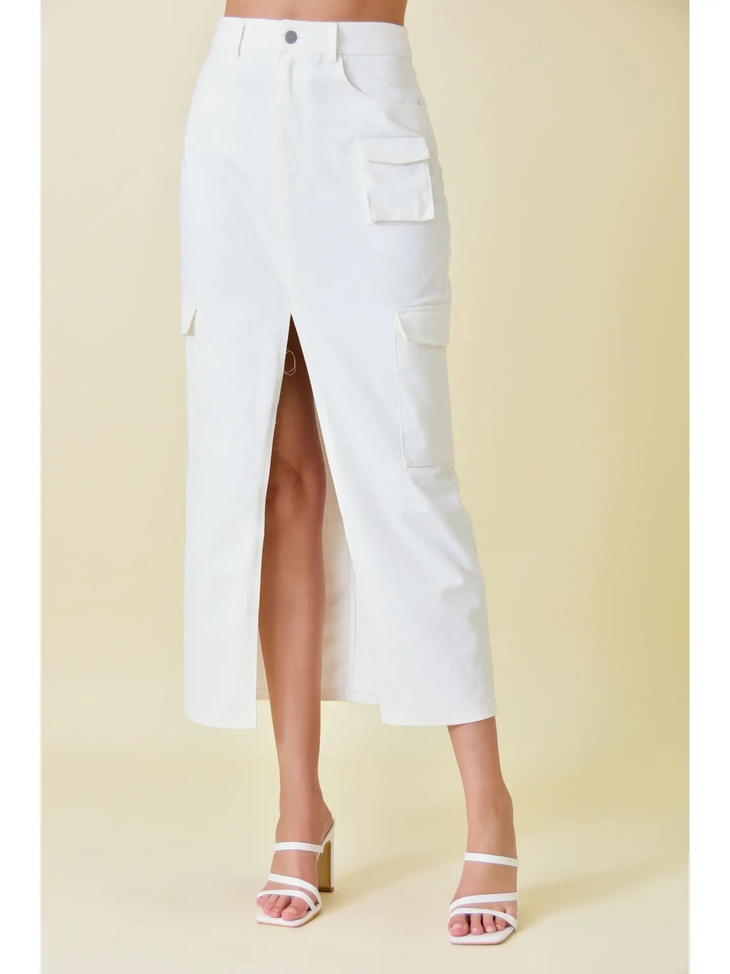 Shore Thing Cargo Midi Skirt