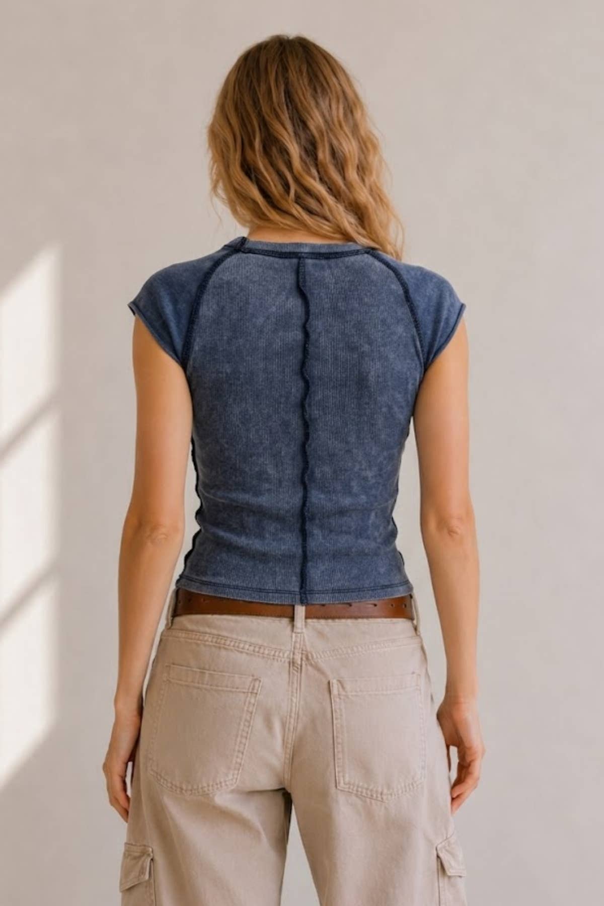 Dabi Washed Knit Top