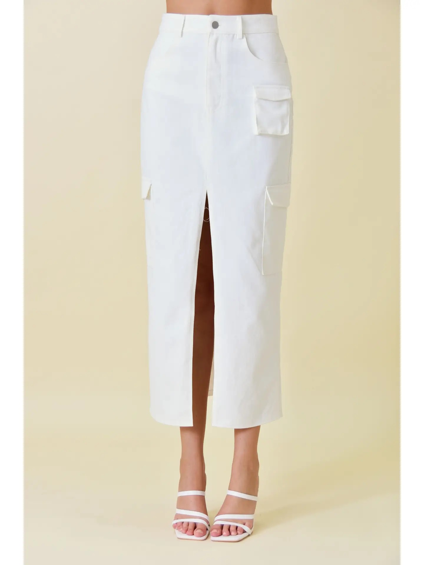 Shore Thing Cargo Midi Skirt