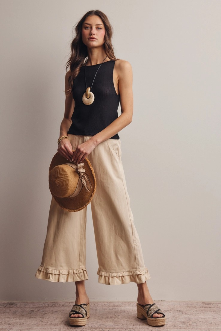 Baker Ruffle Hem Pants