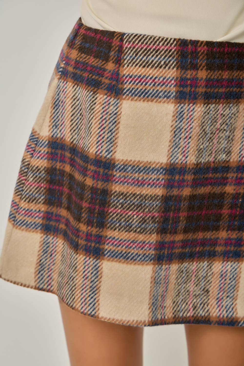 Juneau Plaid Mini Skirt