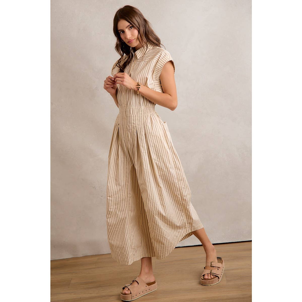 Helga Stripe Jumpsuit