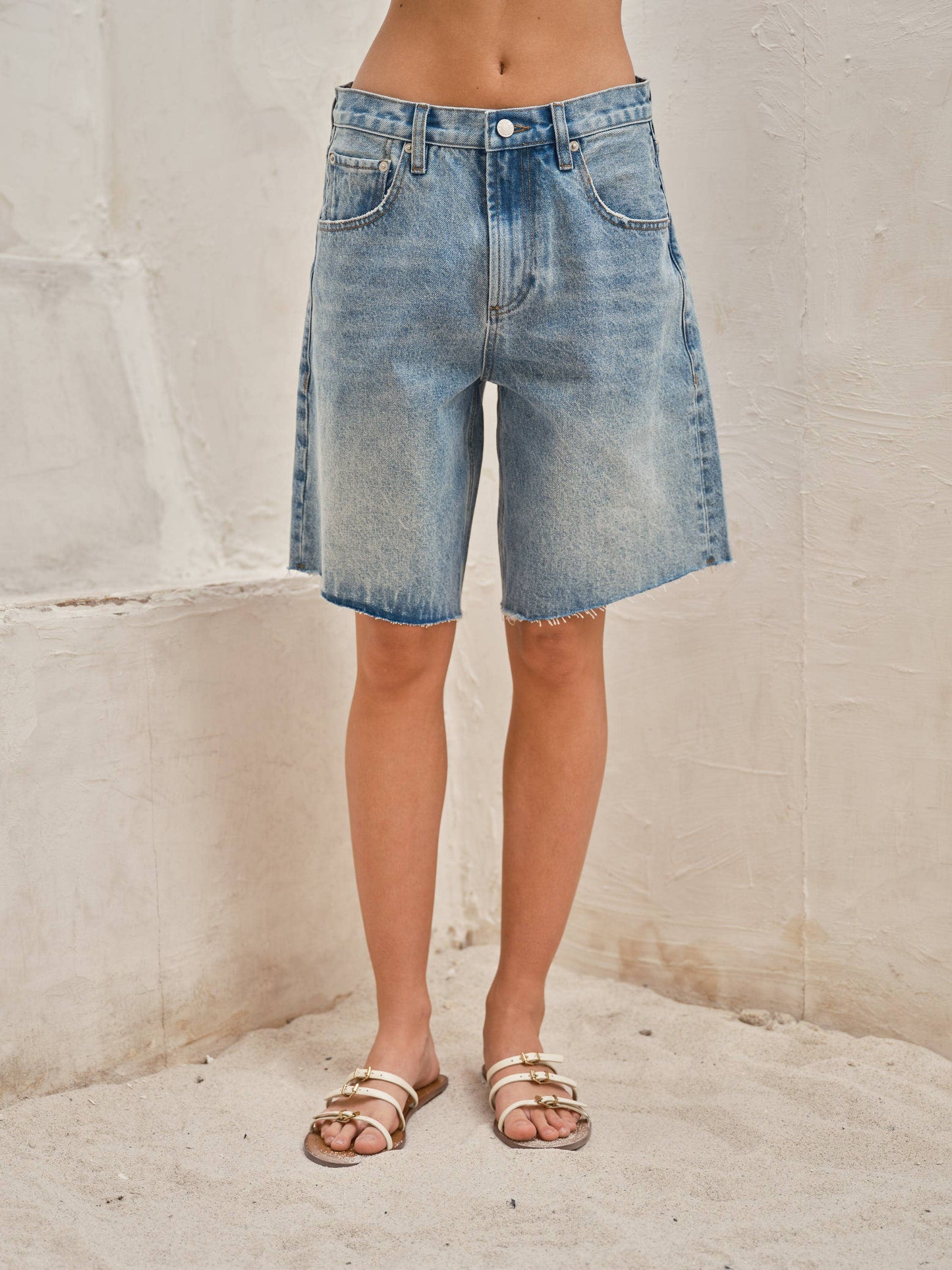 Elsie Denim Bermuda Shorts