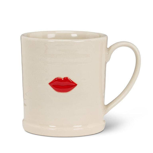 Lips on Rimmed Mug