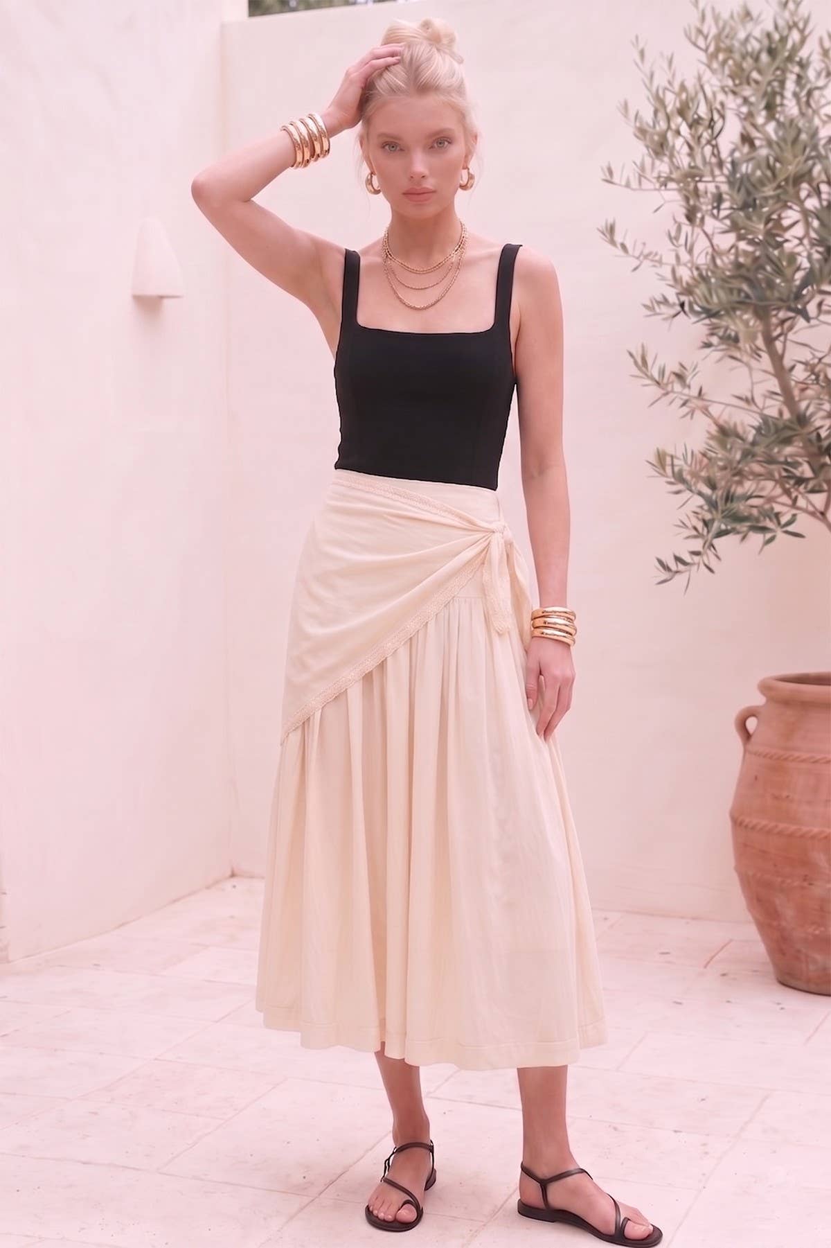 Solace Side Tie Skirt