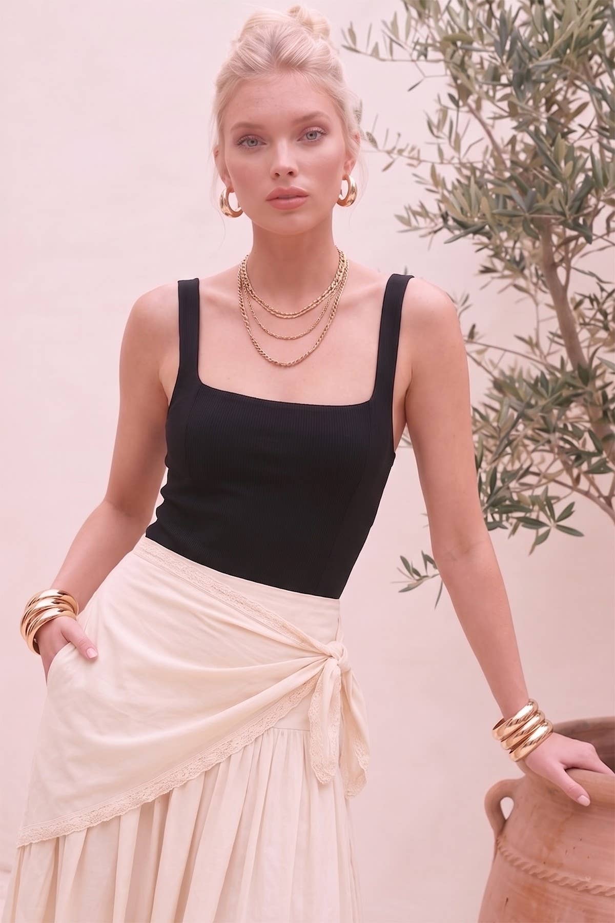 Solace Side Tie Skirt