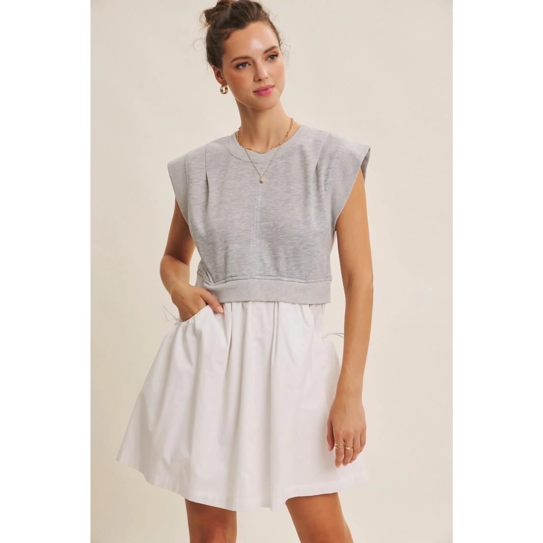 Easton Sporty Mix Mini Dress