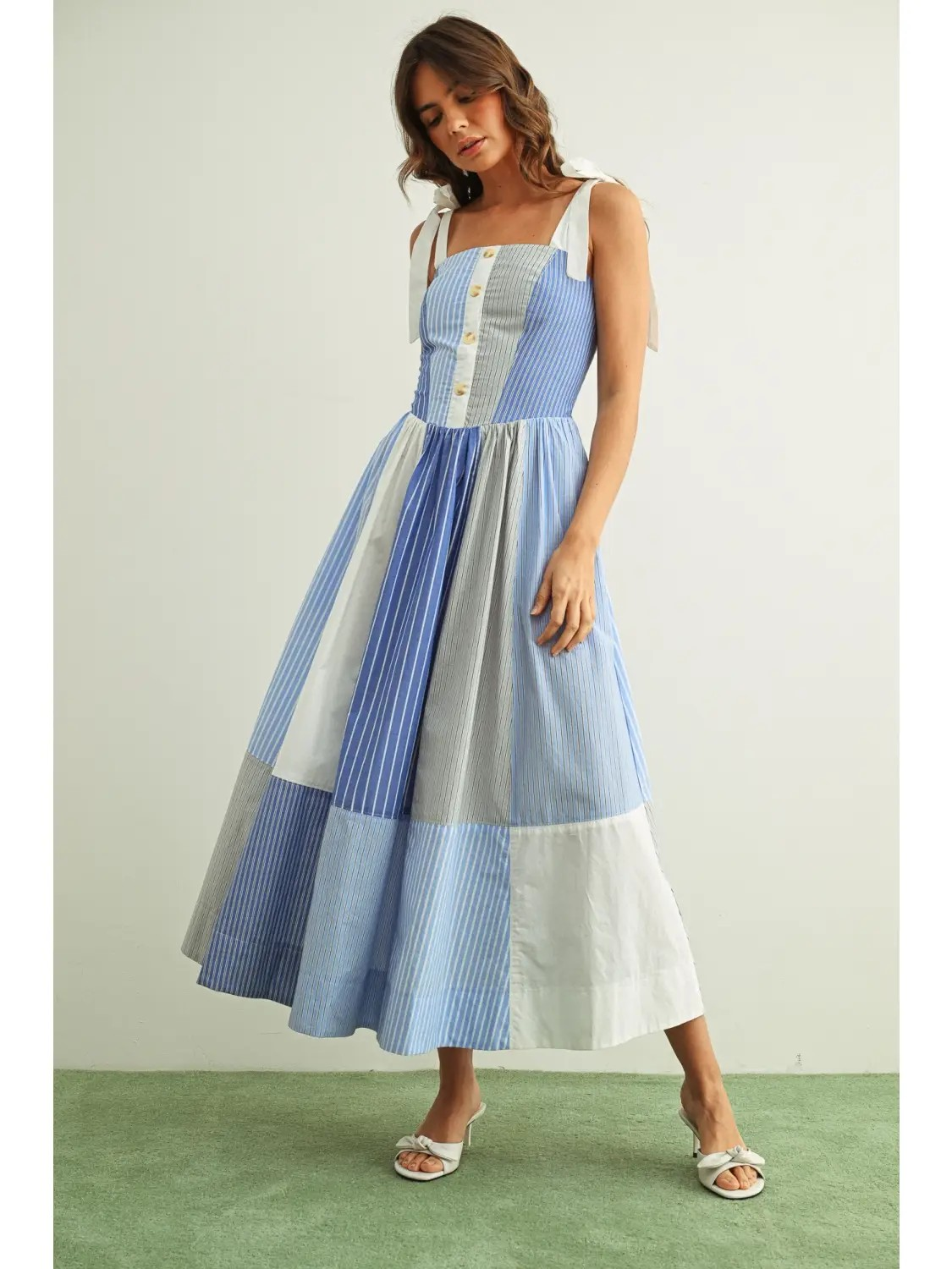 Loretta Patchwork Dress