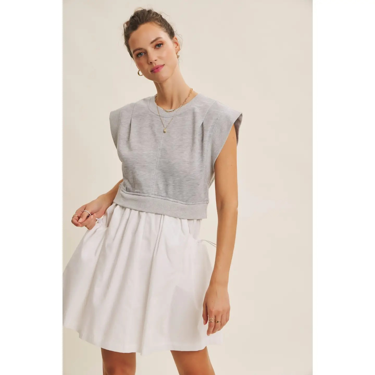 Easton Sporty Mix Mini Dress