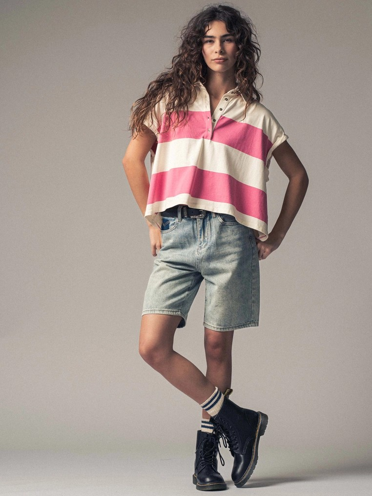 Boston Bold Stripe Polo