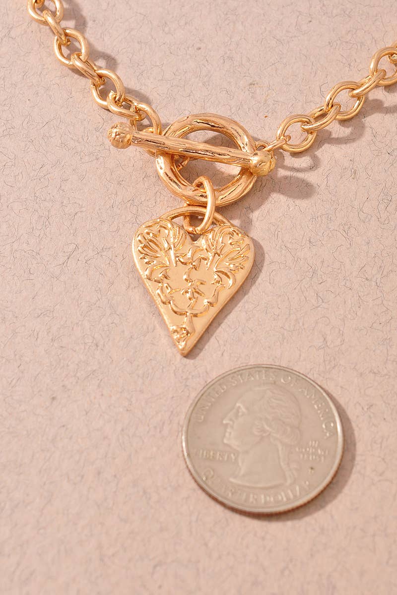 HEART PENDANT CHAIN NECKLACE