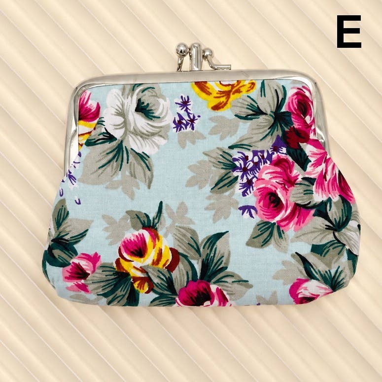 Vintage Floral Coin Pouch
