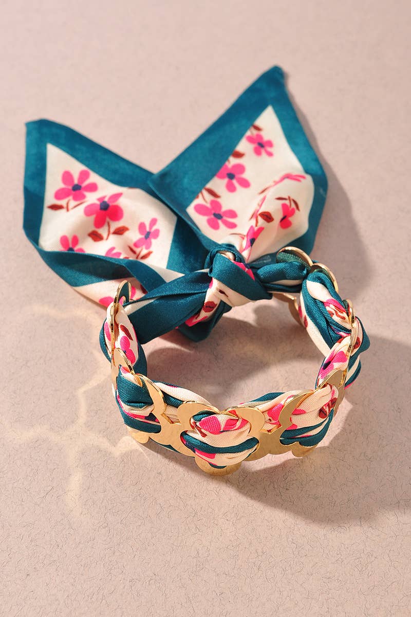 Floral Scarf Bracelet