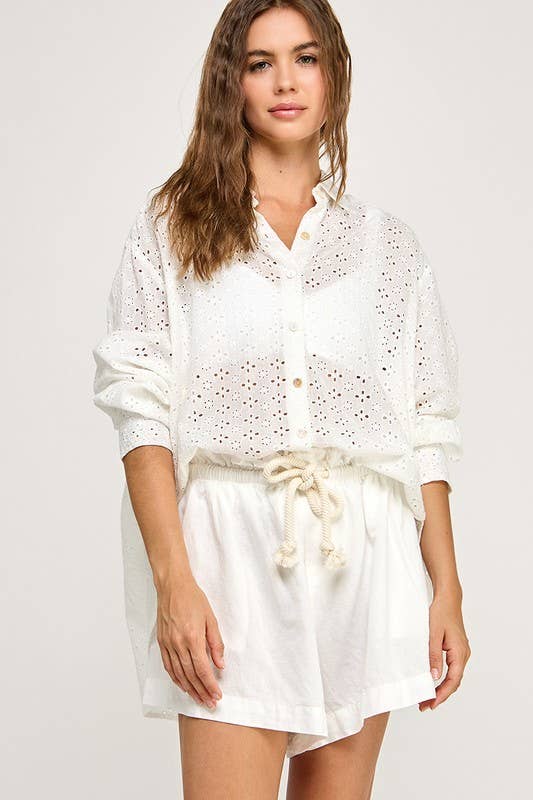 Dede Eyelet Blouse