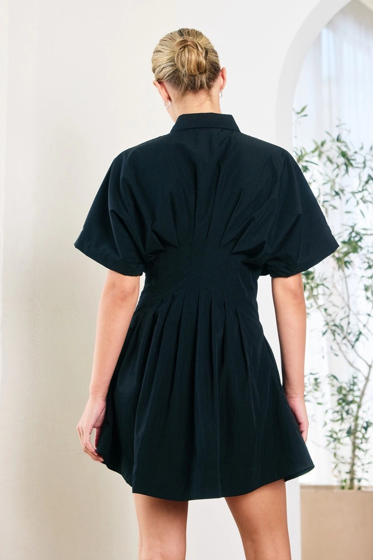 Kiki Pintuck Shirt Dress