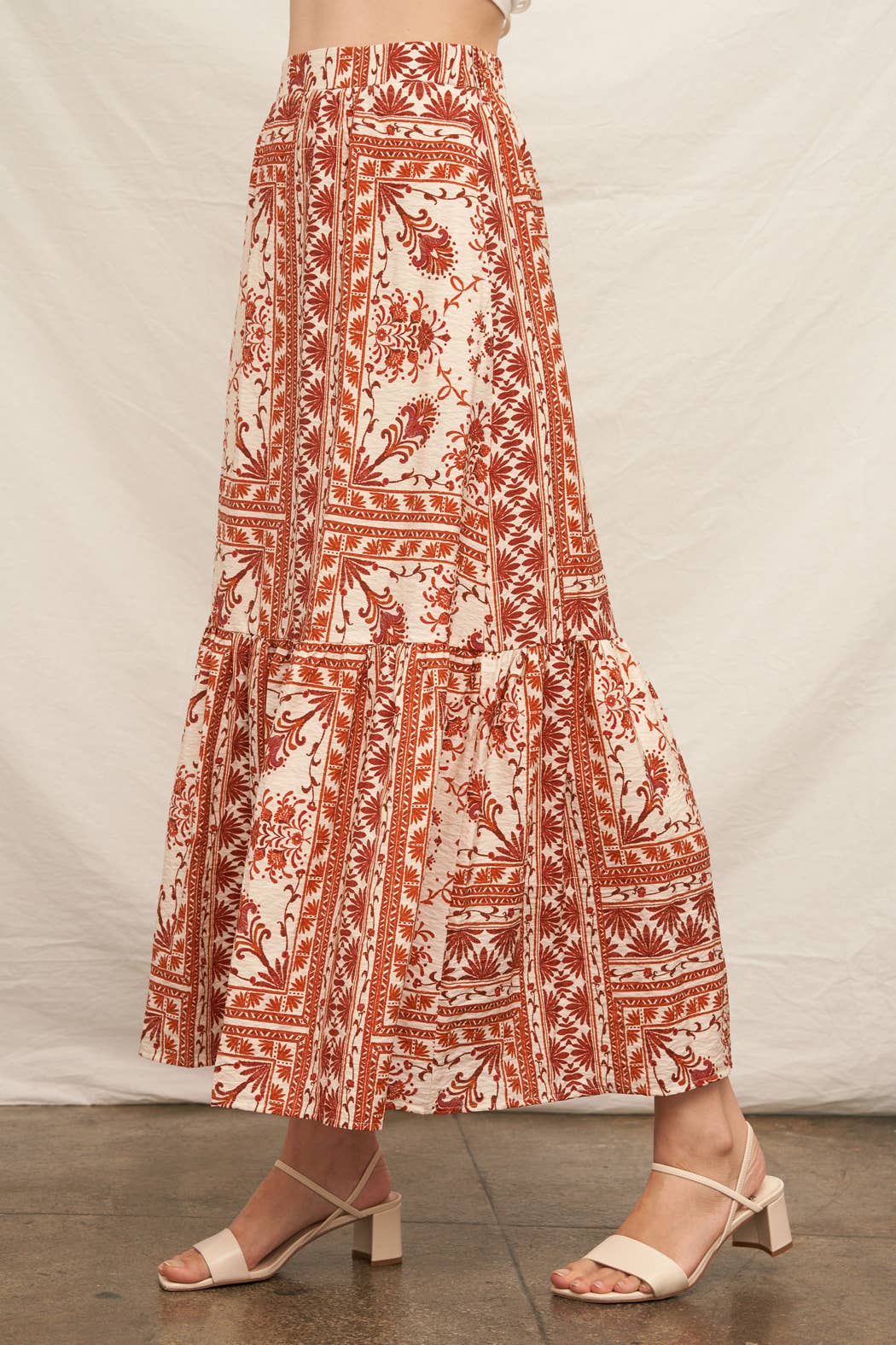 Ibiza Printed Maxi Skirt