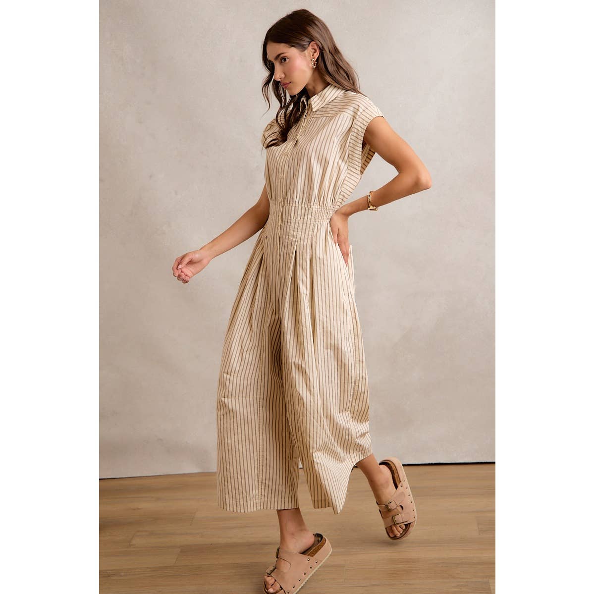 Helga Stripe Jumpsuit