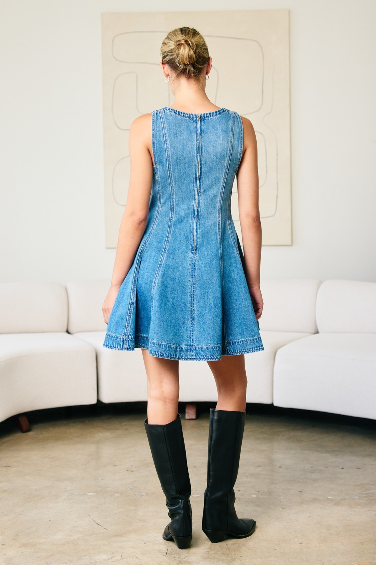 Stockholm Denim Circle Dress
