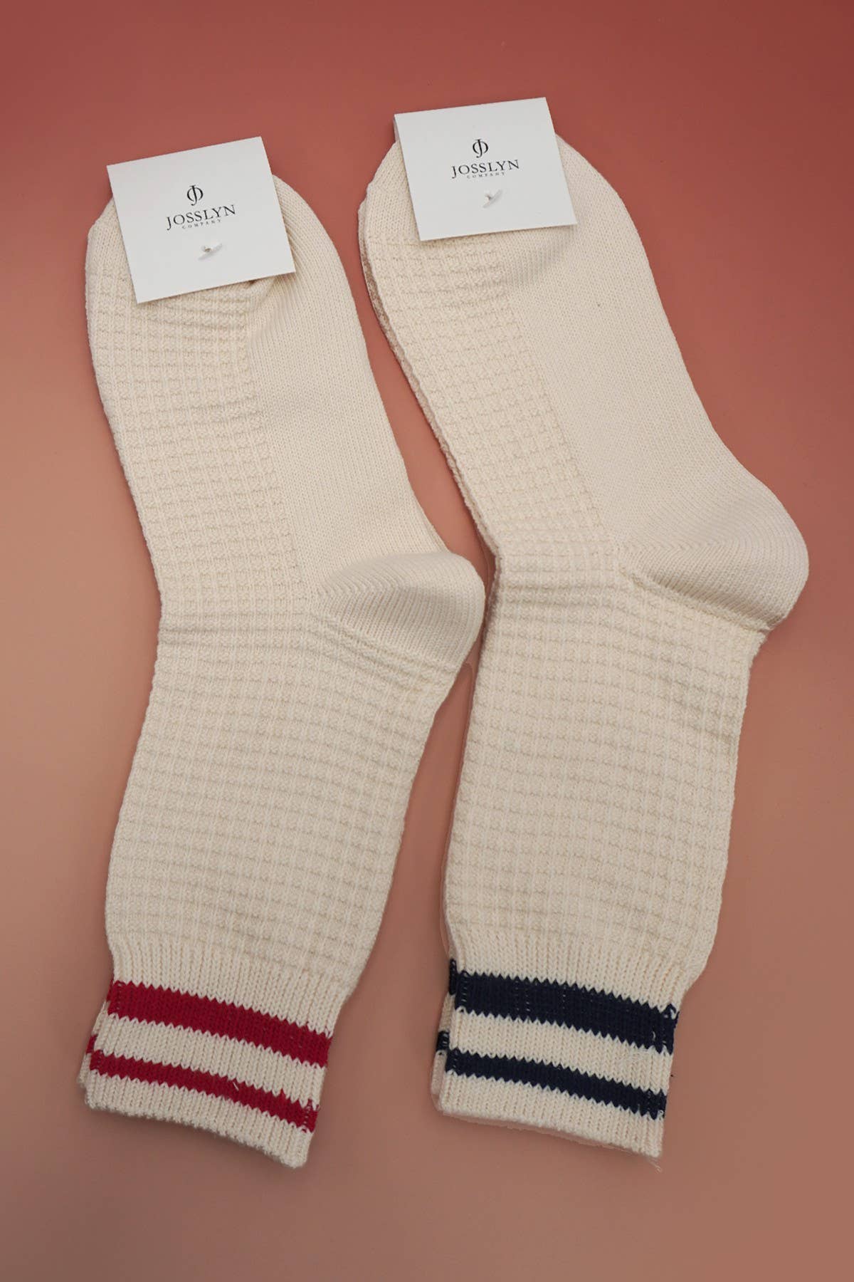 Waffle Stripe Socks