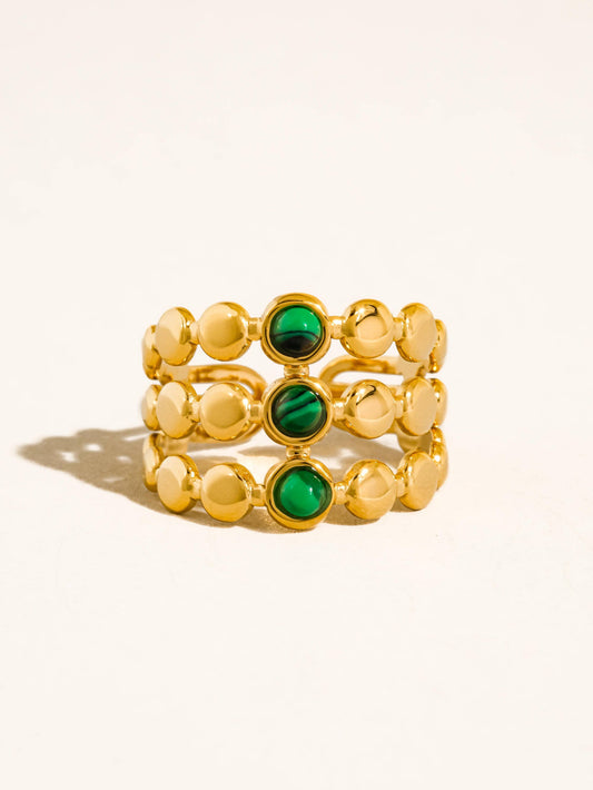 Quest 18K Gold Stone Beaded Ring