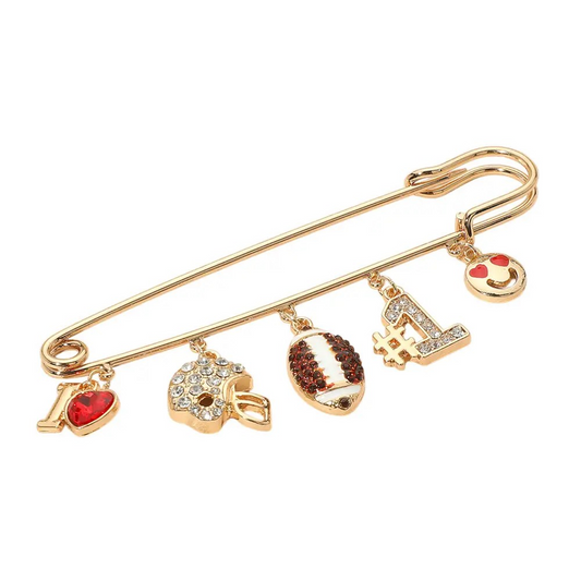 Football Pin Brooch