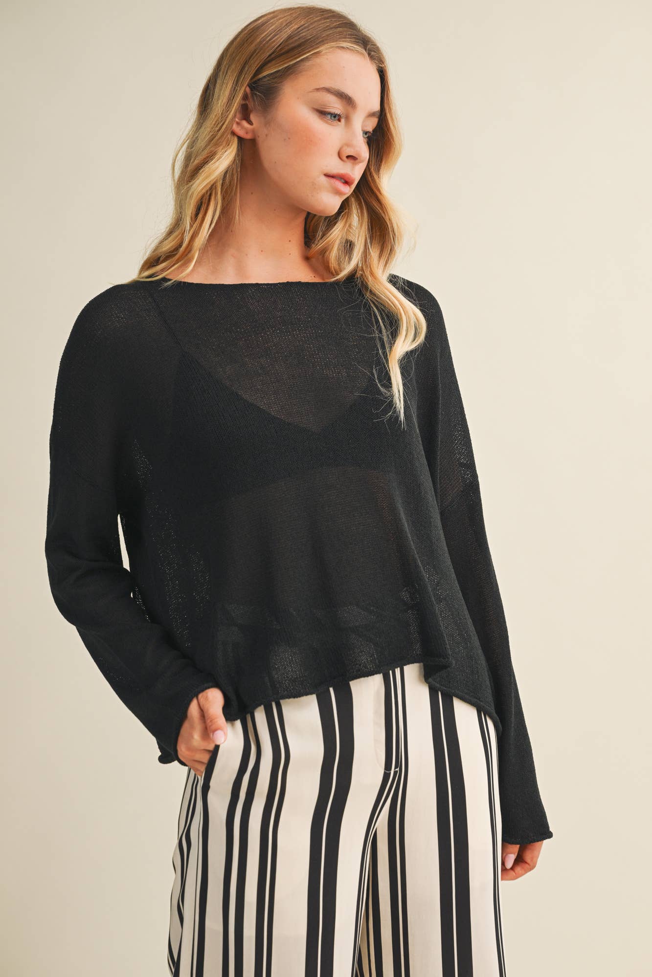 Nile Open Weave Sweater