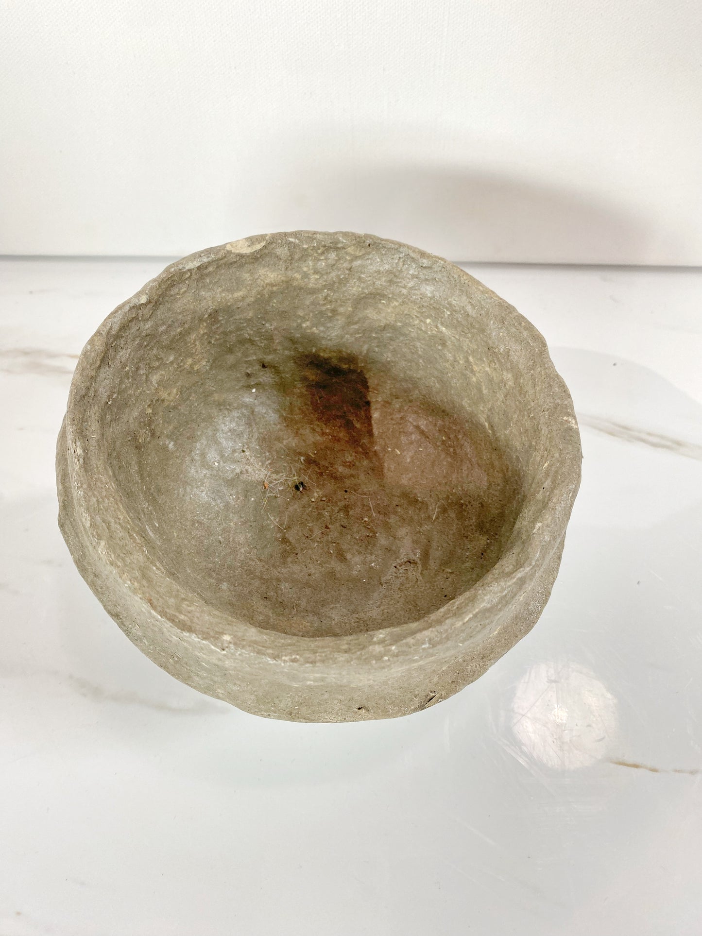 Paper Mache Bowl Gray